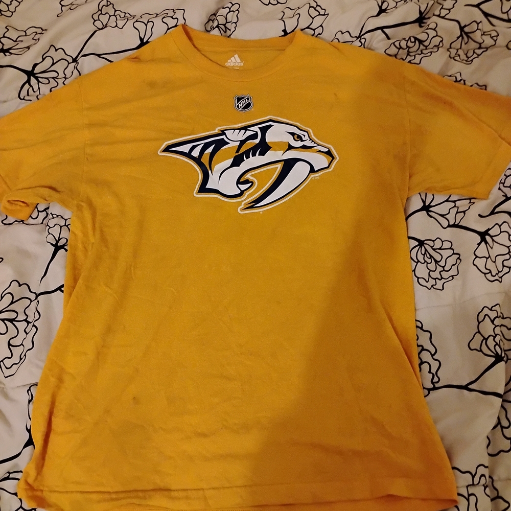 Adidas Yellow Nashville Predators Men's Shirt